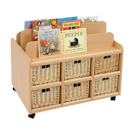 Book Display Unit/Storage With Deep Baskets