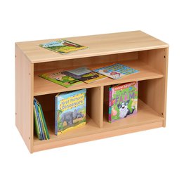 RS Open Bookcase with Solid Back