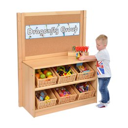 RS Angled Tidy Store with Baskets and Cork Divider