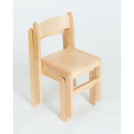 Tuf Class Wooden Chair Natural 380mm 2 Pack
