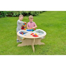Outdoor Table With Trays 530mm High