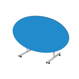 Fully Welded Premium Tilt Top Oval (1610 x 900mm) Dining Table