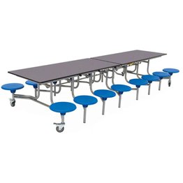 Retro Series - 16 Seat 10ft Mobile Foldable Dining Table