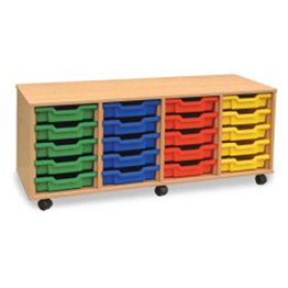 20 Shallow Tray Unit - Beech