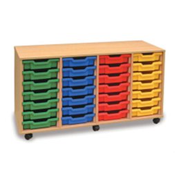 28 Shallow Tray Unit - Beech