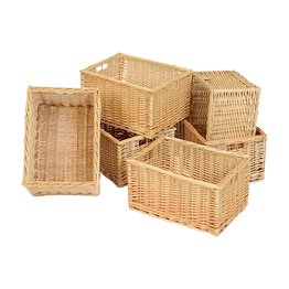 Willow Baskets Deep (6 Pack)