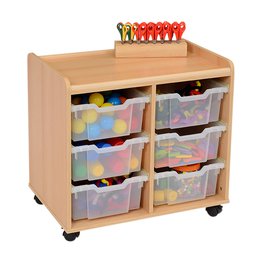 6 Deep Tray Storage Unit