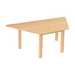 Trapezoidal Solid Beech Table 1200mm
