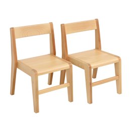 Devon Beech Stacking Chair 35cm (2 pack)