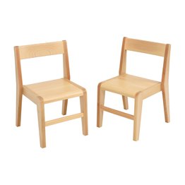 Devon Beech Stacking Chair 38cm (2 pack)