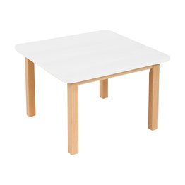 Square White Table Melamine Top