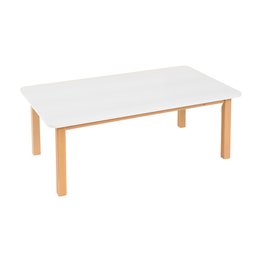 Rectangular White Table Melamine Top