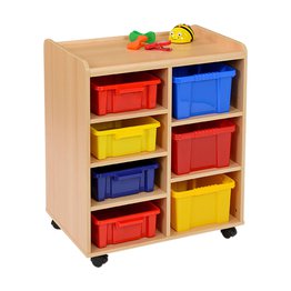 4 Shallow/3 Deep SSS Unit with Coloured Trays