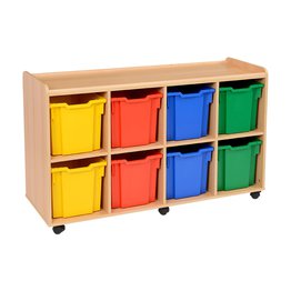 8 Jumbo Coloured Tray Unit