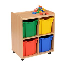 4 Jumbo Coloured Tray Unit