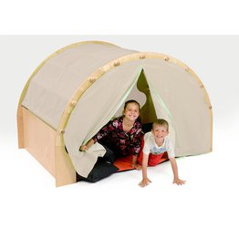 Play Pod & Canopy & 1 Set of Curtains- Stone Cream