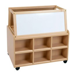 DS Storage Unit With Dry Wipe Magnetic Easel