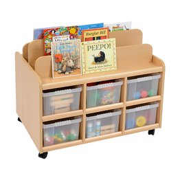 Book Display Unit/Storage With Deep Trays