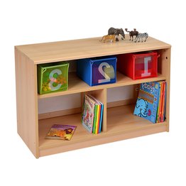 RS Open Bookcase With Mirror Inset Panel