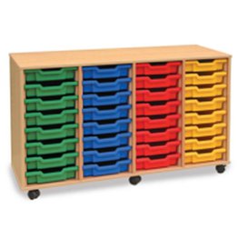 32 Shallow Tray Unit - Maple