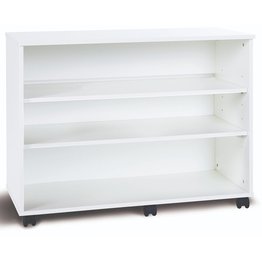 Premium Cupboard Mobile with 2 Shelves (no doors) - White