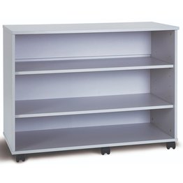 Premium Cupboard Mobile with 2 Shelves (no doors) - Grey
