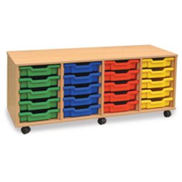 20 Shallow Tray Unit - Maple