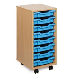 8 Shallow Tray Unit - Beech