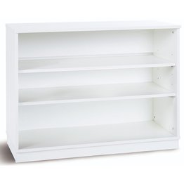 Premium Cupboard Static with 2 Shelves (no doors) - White