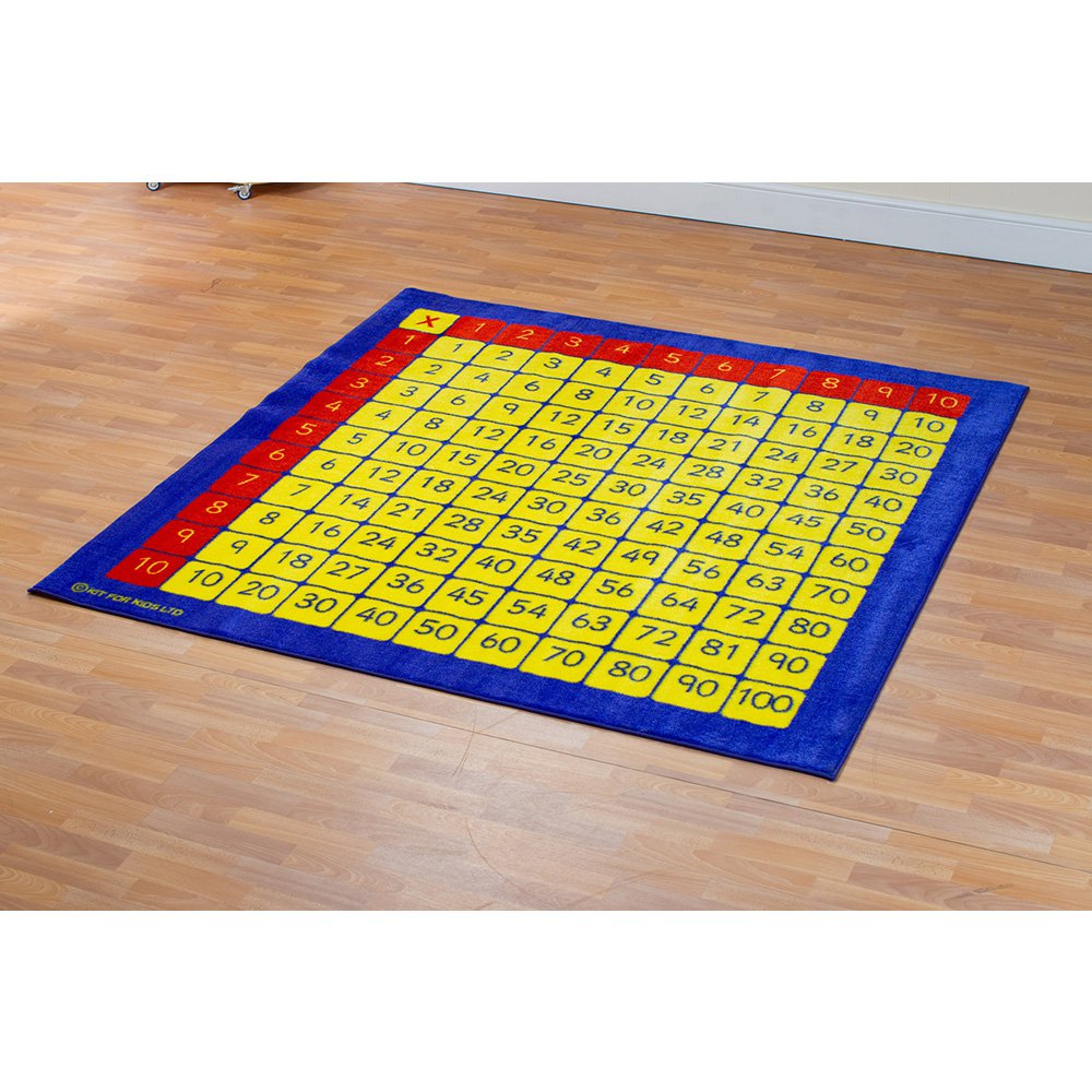 100 Square Multiplication Mat