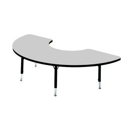 Tuf-Top Height Adjustable Arc Table Grey