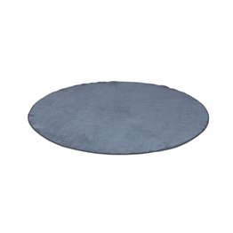 Luxury Super Soft Round Carpet - Grey