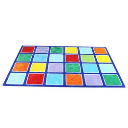 Rainbow Rectangle Placement Carpet