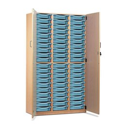 60 Shallow Tray Cupboard with Full Locking Doors