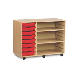 8 Shallow Tray Unit with 2 Shelves