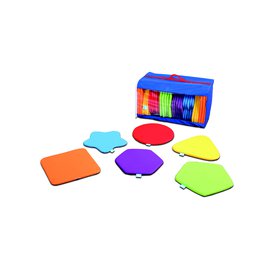 Rainbow Shaped Mats Set of 32 with Holdall