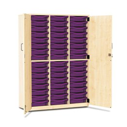 48 Shallow Tray Cupboard with Full Locking Doors