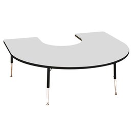 Tuf Top Height Adjustable Horseshoe Table