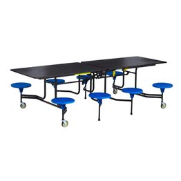 Retro Series - 8 Seat Mobile Foldable Dining Table 
