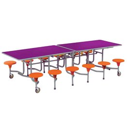 Retro Series - 12 Seat 8ft Mobile Foldable Dining Table