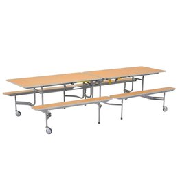 Signature Range - 12 Seat 10ft Mobile Foldable Bench Dining Table