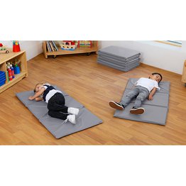 Folding Sleep Mat - Grey - (Pack of 10)