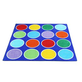 Rainbow Circles Placement Carpet