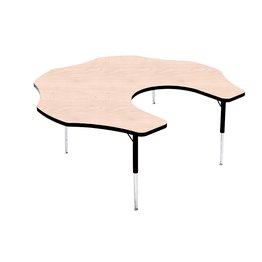 Tuf-Top Height Adjustable Teacher Flower Table Maple