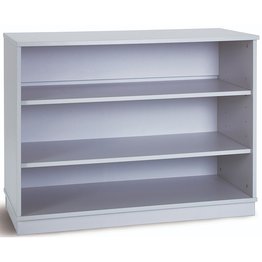 Premium Cupboard Static with 2 Shelves (no doors) - Grey