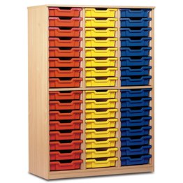 48 Shallow Tray Cupboard (no doors) - Beech