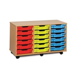 18 Shallow Tray Unit - Beech