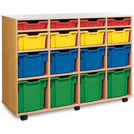 16 Variety Tray Unit - Beech