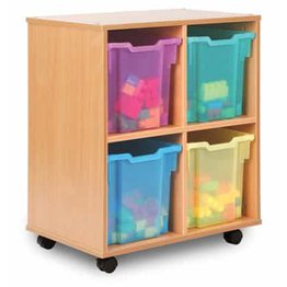 Allsorts 4 Jumbo Stackable Tray Unit- Maple