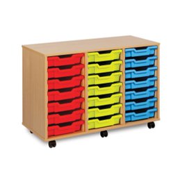 21 Shallow Tray Unit - Beech